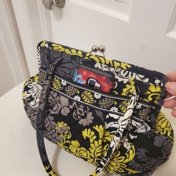 EC Vera Bradley Elouise Retired Baroque Kisslock Close Shoulder Bag, Colorful - Picture 7 of 9